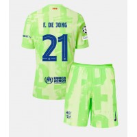 Dres Barcelona Frenkie de Jong #21 Tretina pre deti 2024-25 Krátky Rukáv (+ trenírky)